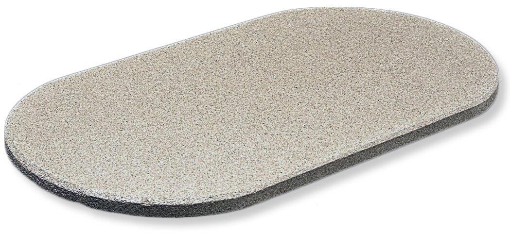 Primo Primo 18" x 16" Fredstone Natural Finish Oval Baking Stone for Oval XL Grills - PG00354 PG00354 Barbecue Accessories