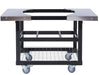Primo Primo Cart with Basket and Stainless Steel Side Shelves for Oval LG 300 and XL 400 Grills - PG00370 PG00370 Barbecue Accessories