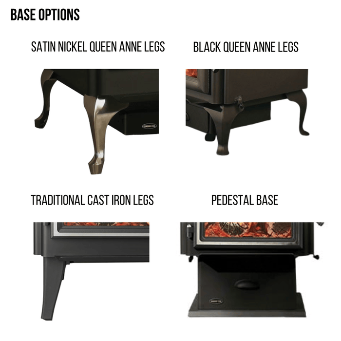 Quadra-Fire Quadra-Fire 4300 Step Top Wood Stove 43ST-ACC-C-FD Fireplace Finished - Wood