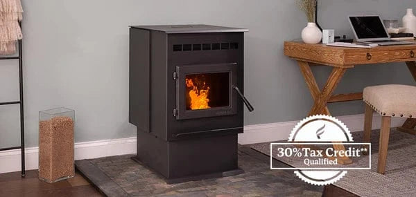 Quadra-Fire Quadra-Fire Outfitter I Pellet Stove OUTFITTER-I-FD Fireplace Finished - Wood