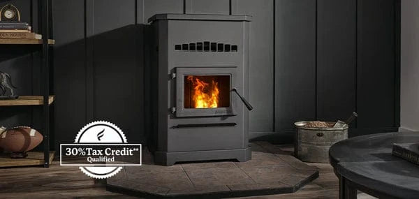Quadra-Fire Quadra-Fire Outfitter II Pellet Stove OUTFITTER-II-FD Fireplace Finished - Wood