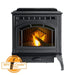 Quadra-Fire Quadra-Fire Trekker Series Pellet Stove Fireplace Finished - Wood