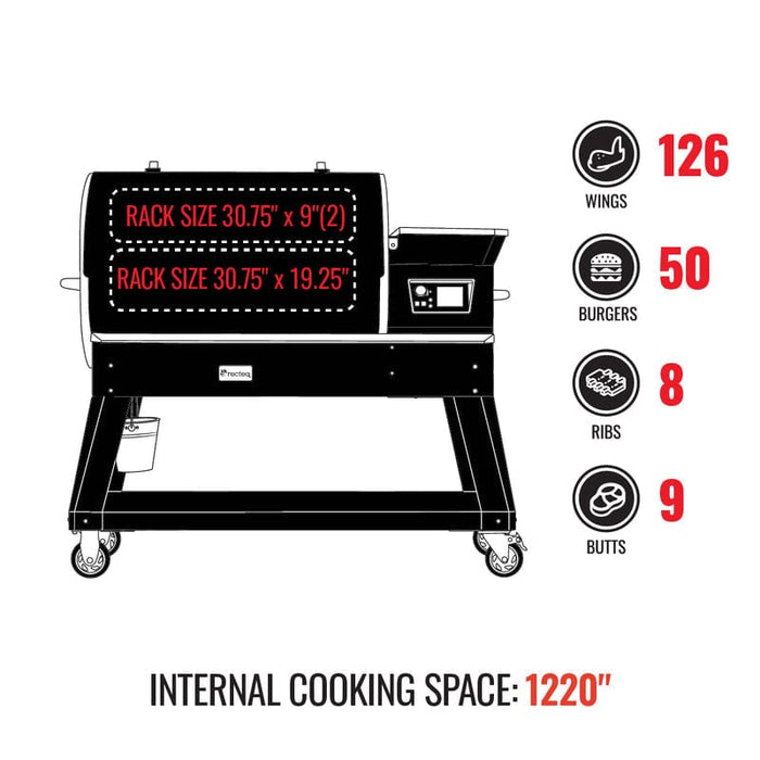 Rec Teq Recteq Backyard Beast 1200 Pellet Grill RT-1200BB Barbecue Finished - Pellet 810179690229