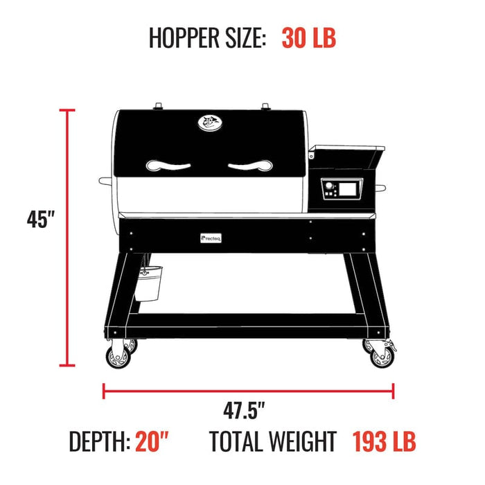 Rec Teq Recteq Backyard Beast 1200 Pellet Grill RT-1200BB Barbecue Finished - Pellet 810179690229
