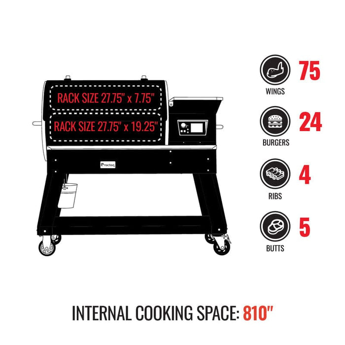 Rec Teq Recteq Deck Boss 800 Pellet Grill RT-800DB Barbecue Finished - Pellet 810179690212