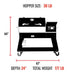 Rec Teq Recteq Deck Boss 800 Pellet Grill RT-800DB Barbecue Finished - Pellet 810179690212