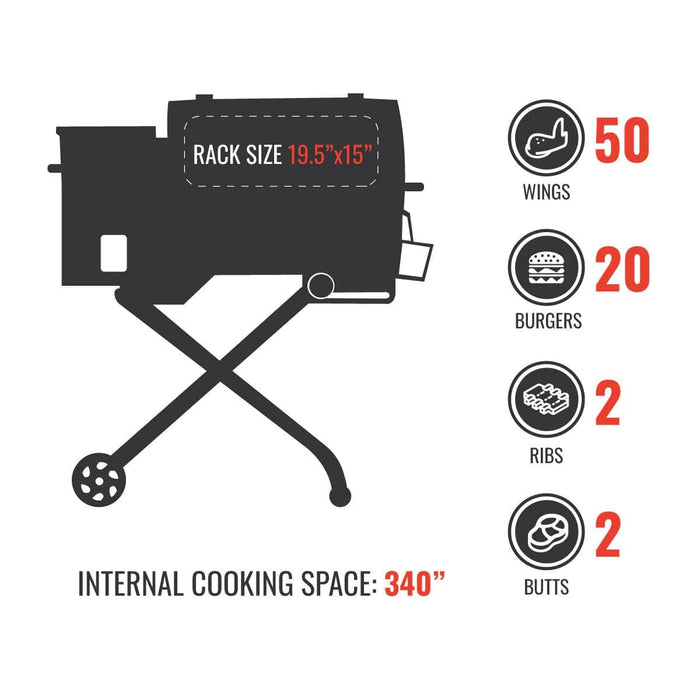Recteq Recteq Road Warrior 340P Pellet Grill RT-340P Barbecue Finished - Pellet 810021995144