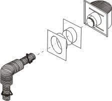 Regency Regency AstroCap Venting 6' Horizontal Termination Flex Kit (Gas Fireplaces 5" x 8") - 946-618 946-618 Fireplace Venting