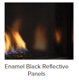 Regency Regency Black Enamel Inner Reflective Panels (18pc) - 457-908 457-908 Fireplace Accessories