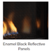 Regency Regency Black Enamel Inner Reflective Panels (18pc) - 457-908 457-908 Fireplace Accessories