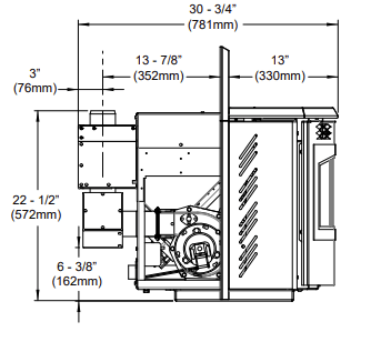 Regency Regency High Efficiency Adaptor (GF55-2) - GF55-920 GF55-920 Fireplace Accessories