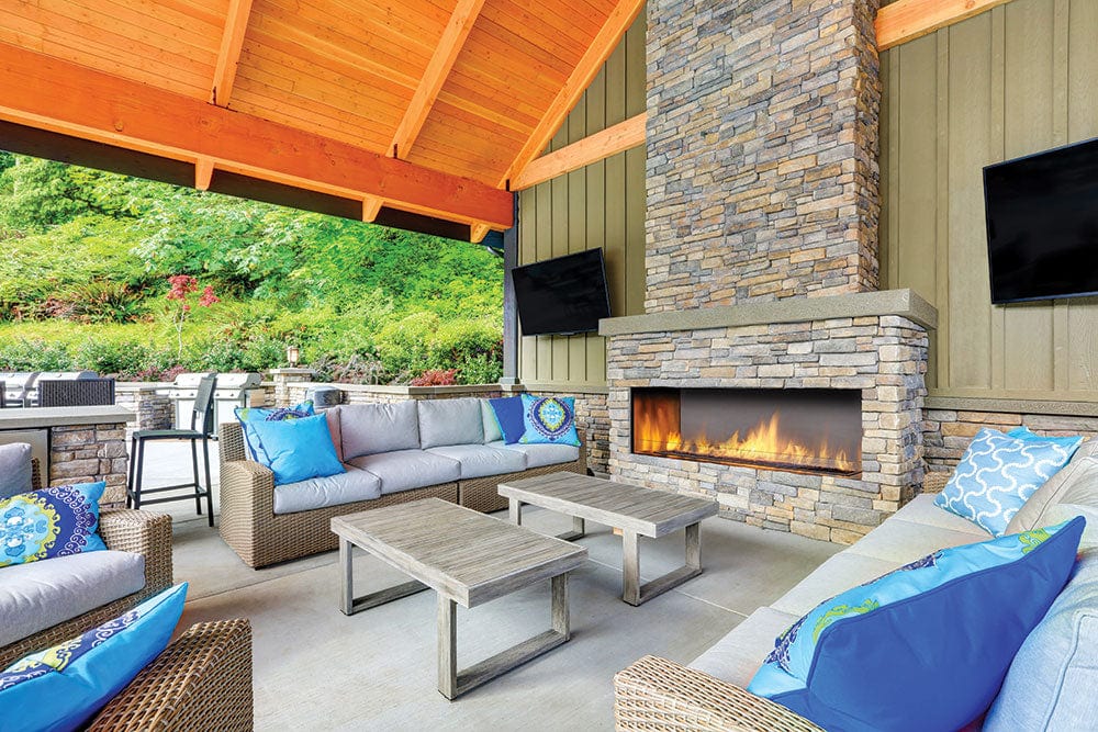 Regency Regency Horizon HZO60 Outdoor Gas Fireplace HZO60-NG11 Fireplace Finished - Outdoor