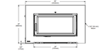 Regency Regency Low Profile Faceplate - Black Ci2600/Ci2700 - 106-910 106-910 Fireplace Accessories