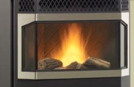 Regency Regency Overlay Door (Greenfire Pellet Insert) Brushed Nickel GF55-921 Fireplace Accessories