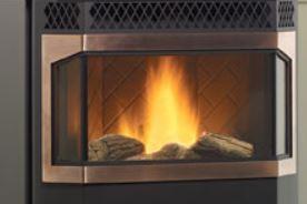 Regency Regency Overlay Door (Greenfire Pellet Insert) Brushed Nickel GF55-921 Fireplace Accessories