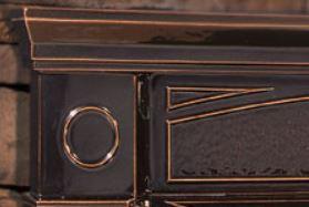 Regency Regency Regular Faceplate (Hampton Pro-Series Wood Insert) Timberline Brown Enamel 106-925 Fireplace Accessories