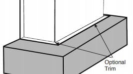 Regency Regency Right Corner Metal Trim (Skope Electric) - 910-135 910-135 Fireplace Accessories