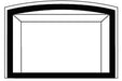 Regency Regency Vignette Arched Metallic Black Faceplate (L/HRI3E) - 717-843 717-843 Fireplace Accessories