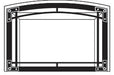 Regency Regency Vignette Decorative Arched Metallic Black Faceplate (L/HRI3E) - 717-845 717-845 Fireplace Accessories