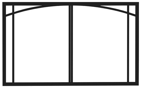 Regency Regency Vignette Door Inlay Metallic Black B41XTE - 509-919 509-919 Fireplace Accessories