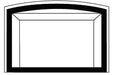 Regency Regency Vignette Metallic Black Arched Faceplate (Horizon L/HRI6E) - 299-843 299-843 Fireplace Accessories