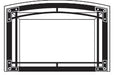Regency Regency Vignette Metallic Black Decorative Arched Faceplate (Horizon L/HRI6E) - 299-845 299-845 Fireplace Accessories