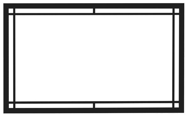 Regency Regency Vignette Metallic Black Door Inlay (Horizon LRI6E/HRI6E) - 299-813 299-813 Fireplace Accessories