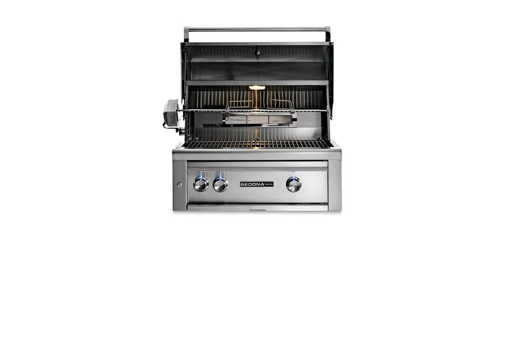 Sedona Sedona 30" Built-in Grill w/ Rotisserie, 1 ProSear Infrared & 1 Stainless Steel Burner (L501PSR) Barbecue Finished - Gas