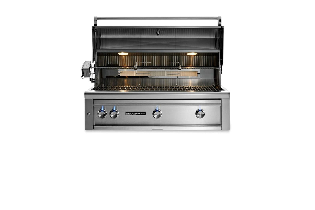 Sedona Sedona 42" Built-in Grill w/ Rotisserie, 1 ProSear Infrared & 2 Stainless Steel Burners (L701PSR) Barbecue Finished - Gas