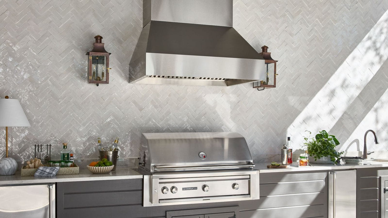 Sedona Sedona 42" Built-in Grill w/ Rotisserie, 1 ProSear Infrared & 2 Stainless Steel Burners (L701PSR) Barbecue Finished - Gas