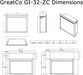 Simplifire Simplifire 32" Electric Insert Fireplace GI-32-ZC Fireplace Finished - Electric