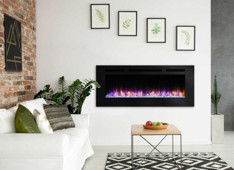Simplifire Simplifire 40" Allusion Linear Electric Fireplace SF-ALL40-BK Fireplace Finished - Electric