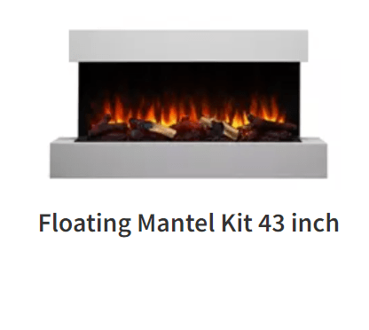 Simplifire Simplifire 43" Floating Mantel Kit (Format 36) - SF-FM43-WH SF-FM43-WH Fireplace Accessories