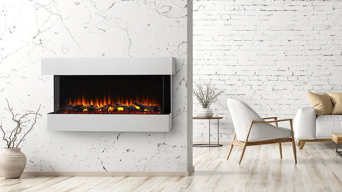 Simplifire Simplifire 43" Scion Trinity 3-Sided Linear Electric Fireplace SF-SCT43-BK Fireplace Finished - Electric