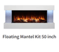 Simplifire Simplifire 50" Floating Mantel Kit (Format 36) - SF-FM50-WH SF-FM50-WH Fireplace Accessories