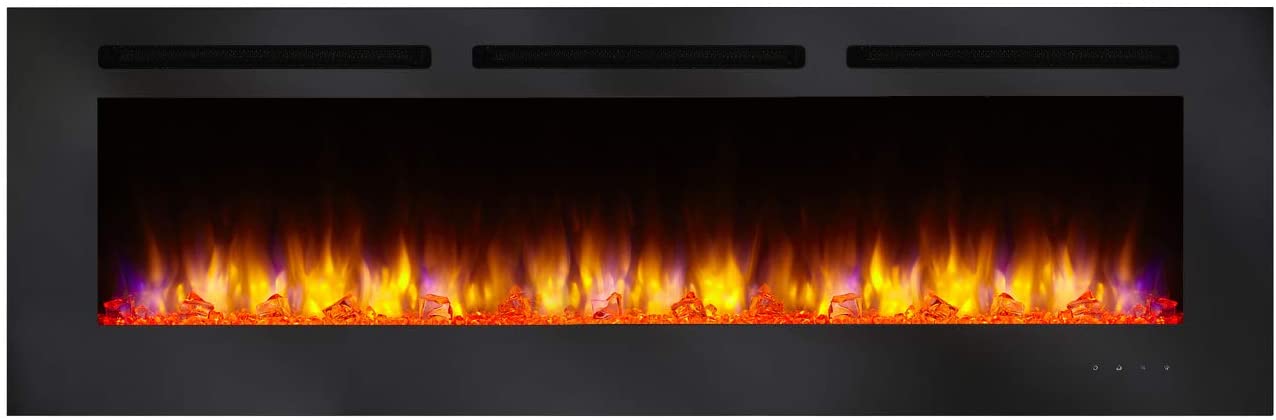 Simplifire Simplifire 60" Allusion Linear Electric Fireplace SF-ALL60-BK Fireplace Finished - Electric