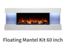 Simplifire Simplifire 60" Floating Mantel Kit (Format 36) - SF-FM60-WH SF-FM60-WH Fireplace Accessories