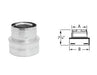 Simpson Duravent 5x8 to 4x6 5/8  Decreaser 58DVA-X46-POW Fireplace Venting 662492137338