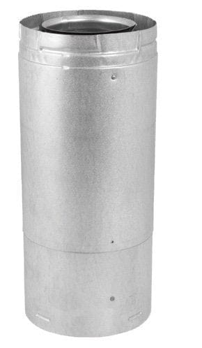 Simpson Duravent DuraVent 11 - 14 5/8" Adj. Pipe Length w/ Welded Seam - 58DVA-17TA 58DVA-17TA-POW Fireplace Venting 662492456095