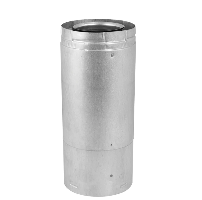 Simpson Duravent DuraVent 11-17" Adjustable Pipe w/ Welded Seam (Galvanized) - 46DVA-17TA 46DVA-17TA-POW Fireplace Venting 662492806197