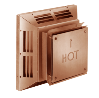 Simpson Duravent DuraVent Square Horizontal Termination Cap (Copper) - 58DVA-HC-C 58DVA-HC-C-POW Fireplace Venting 662492784136