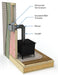 Simpson Duravent DuraVent Vinyl Siding Standoff - 46DVA-VSS 46DVA-VSS-POW Fireplace Venting 662492180884