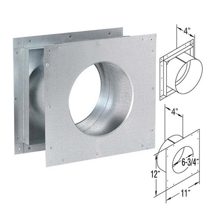 Simpson Duravent DuraVent Wall Thimble - 46DVA-WT 46DVA-WT-POW Fireplace Venting 662492822524