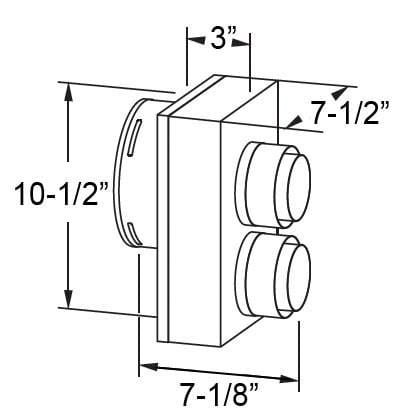 Simpson Duravent Standard Appliance Connector 46DVA-GCL-POW Fireplace Venting 662492352397