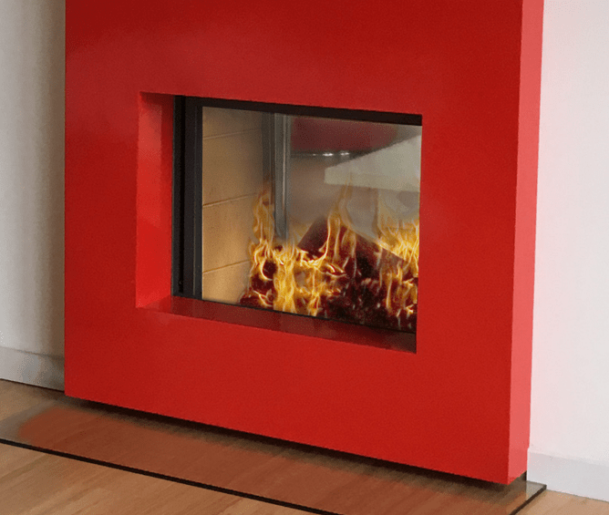Stuv America Inc. FIREPLACE 21-125 DOUBLE FACE FW1002103200 Fireplace Finished - Wood