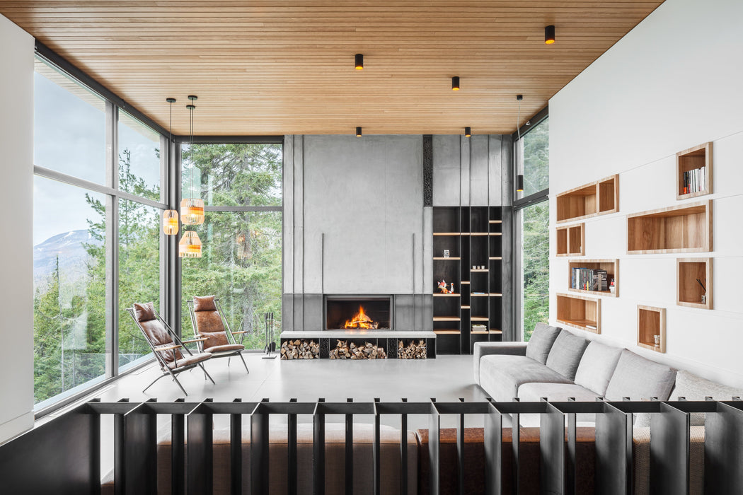 Stuv America Inc. FIREPLACE 21.2-125 FW1002102801 Fireplace Finished - Wood