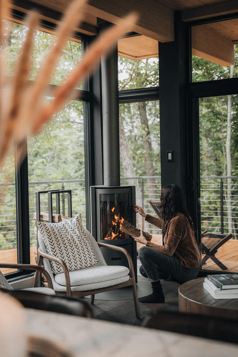 Stuv America Inc. STOVE 30-COMPACT - 3 DOORS + 360° SW1003001500 Fireplace Finished - Wood