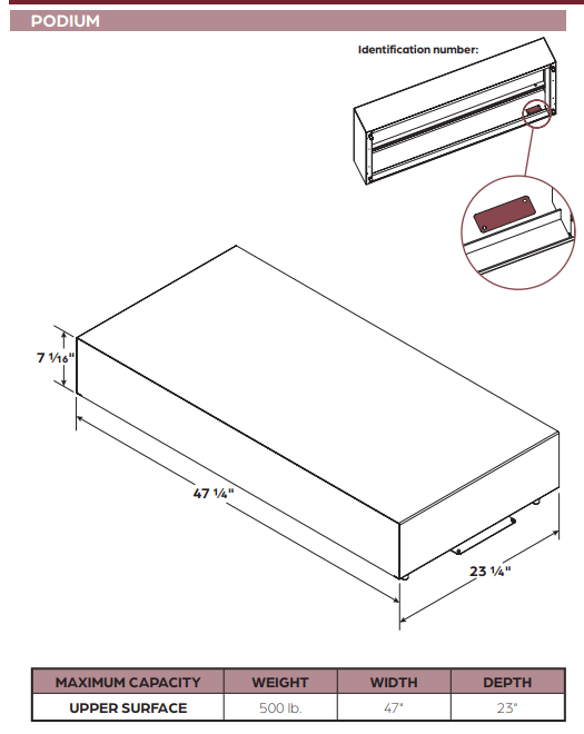 Stuv America Inc. Stûv 16 Podium Set (StûvGrey) - AW1198100300 11981003 Fireplace Accessories
