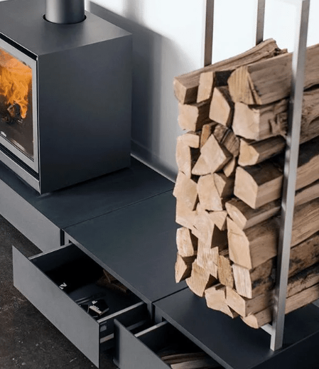 Stuv America Inc. Stûv 16 Podium Set (White Ral 9010) - AW1198100200 AW1198100200 Fireplace Accessories