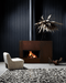 Stuv America Inc. Stûv 21-Clad Wood-Burning Fireplace (21.2-105 SF2 Right Asymmetrical) Fireplace Finished - Wood